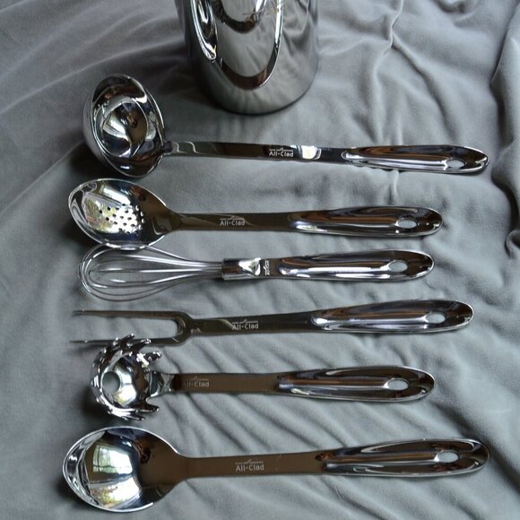 All-Clad Stainless Steel Kitchen Tool Set; 8 piece - Picture 3 of 15